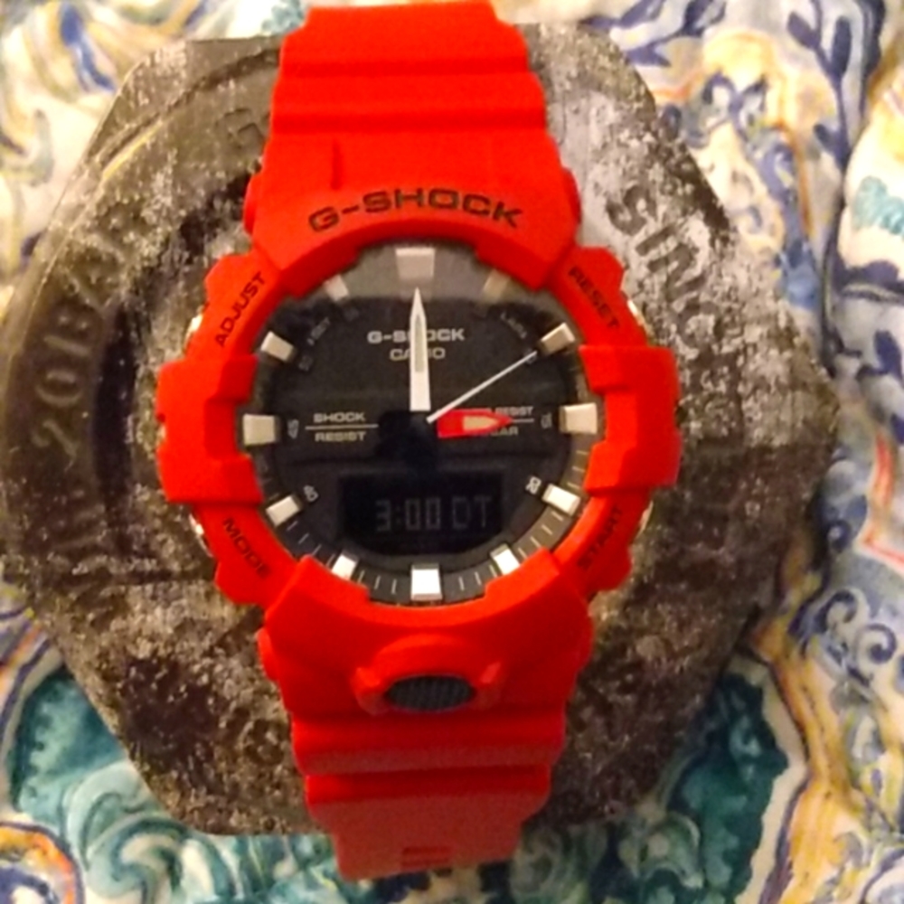 Men's watch,Casio G-Shock, Red, module no. 5535